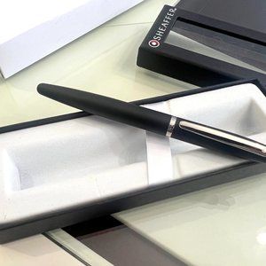 Sheaffer Brand Black Steel with Chrome Trim Fountain Pen!